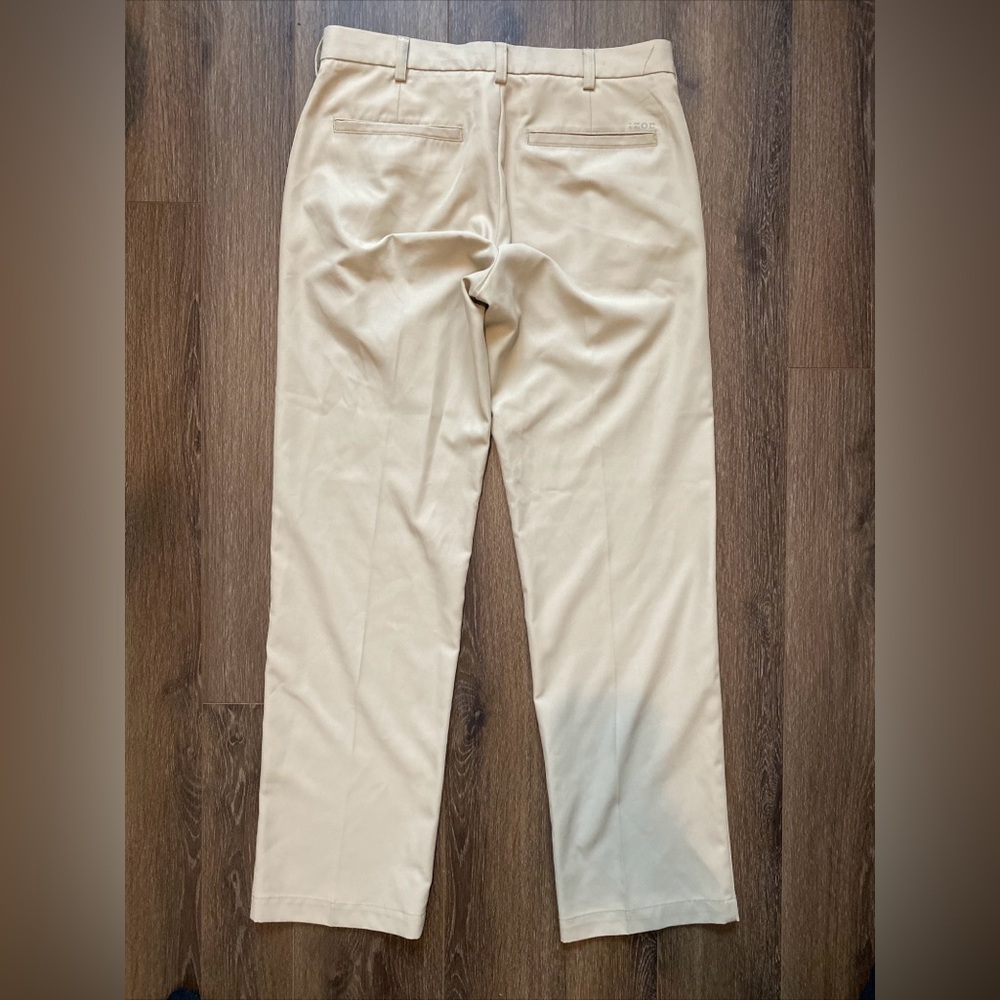 Men's Izod Golf Pants; Size 32x32, Tan, Khaki